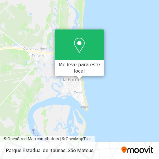 Parque Estadual de Itaúnas mapa