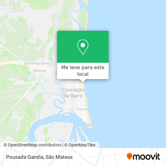 Pousada Gandia mapa