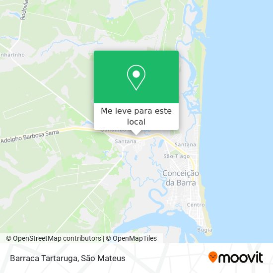 Barraca Tartaruga mapa