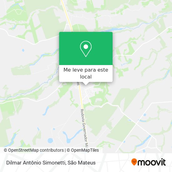 Dilmar Antônio Simonetti mapa