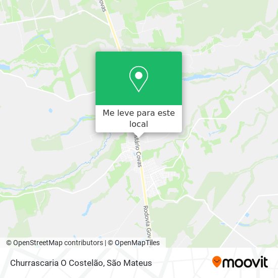 Churrascaria O Costelão mapa