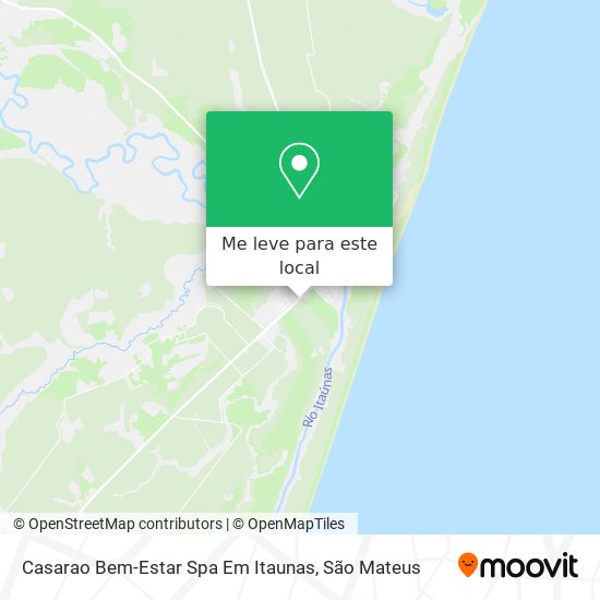 Casarao Bem-Estar Spa Em Itaunas mapa