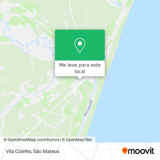 Vila Cizinho mapa