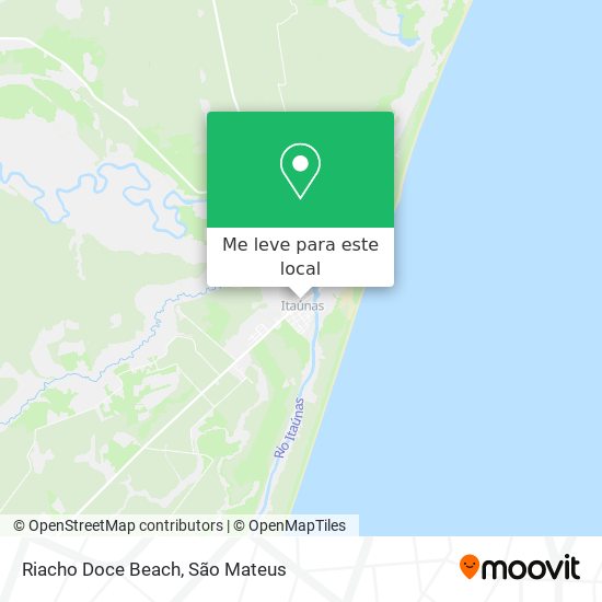 Riacho Doce Beach mapa
