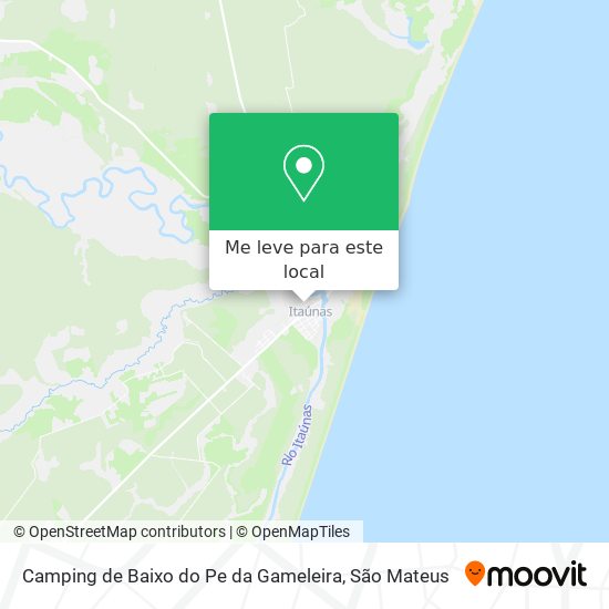 Camping de Baixo do Pe da Gameleira mapa