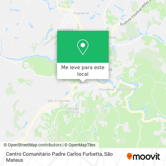 Centro Comunitário Padre Carlos Furbetta mapa