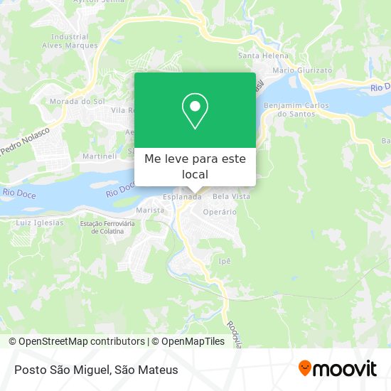 Posto São Miguel mapa