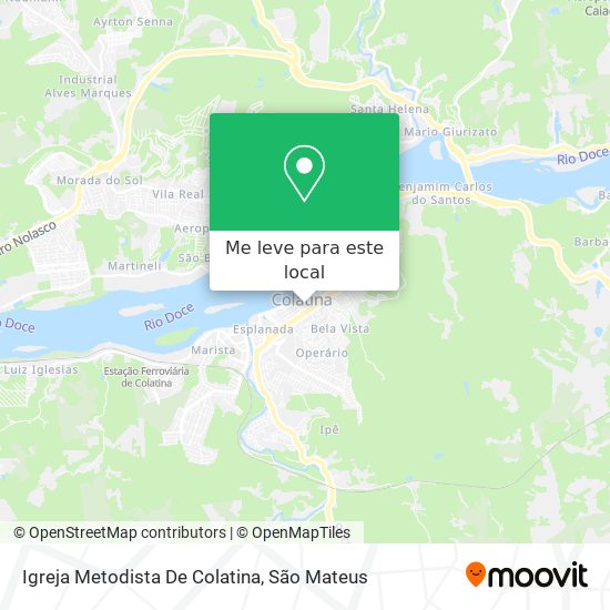 Igreja Metodista De Colatina mapa