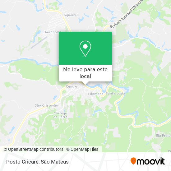 Posto Cricaré mapa