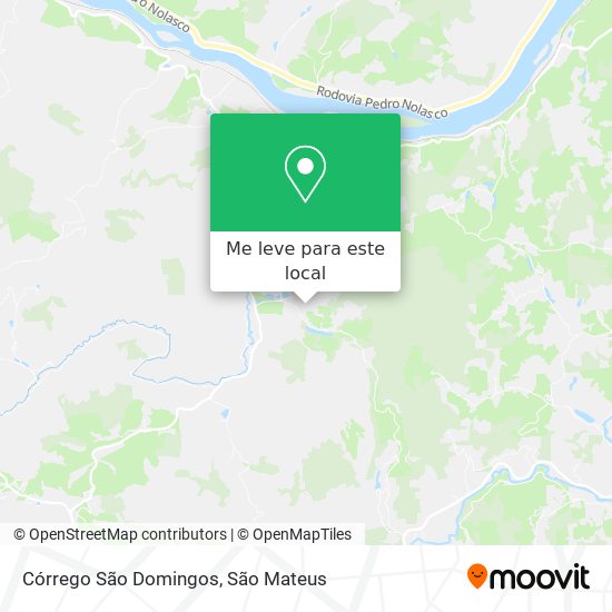Córrego São Domingos mapa
