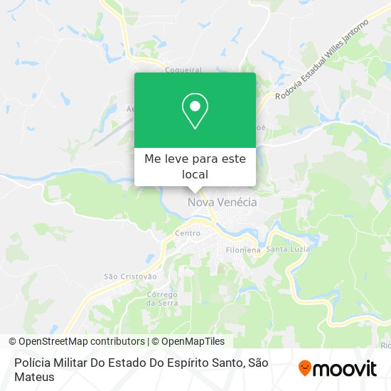 Polícia Militar Do Estado Do Espírito Santo mapa