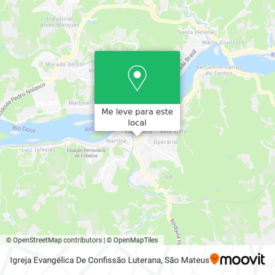 Igreja Evangélica De Confissão Luterana mapa