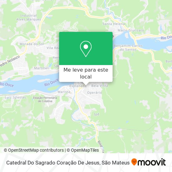 Como chegar até Catedral Do Sagrado Coração De Jesus em Colatina de Ônibus? Como chegar até Catedral Do Sagrado Coração De Jesus em Colatina de Ônibus?