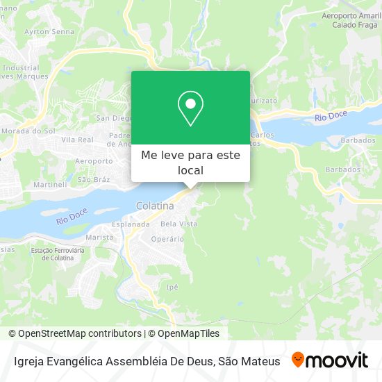 Igreja Evangélica Assembléia De Deus mapa