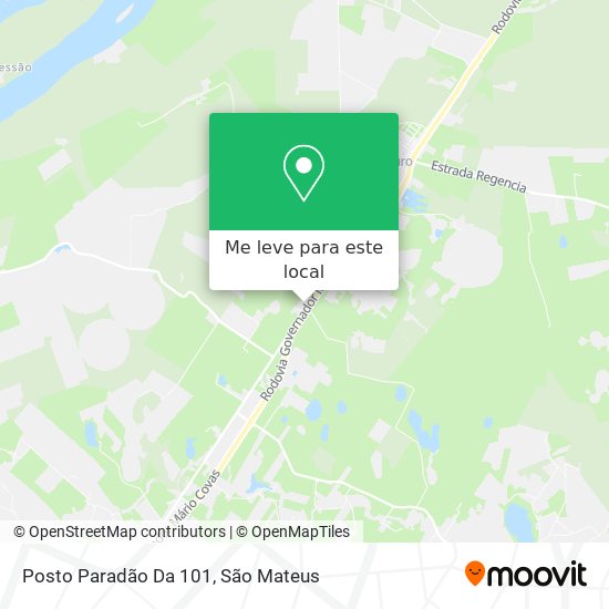 Posto Paradão Da 101 mapa