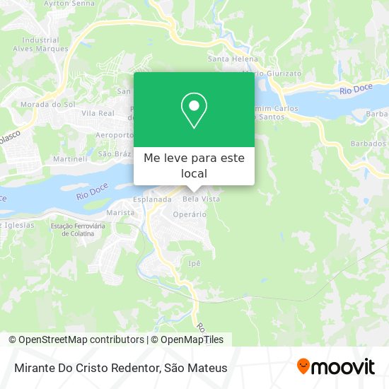 Mirante Do Cristo Redentor mapa