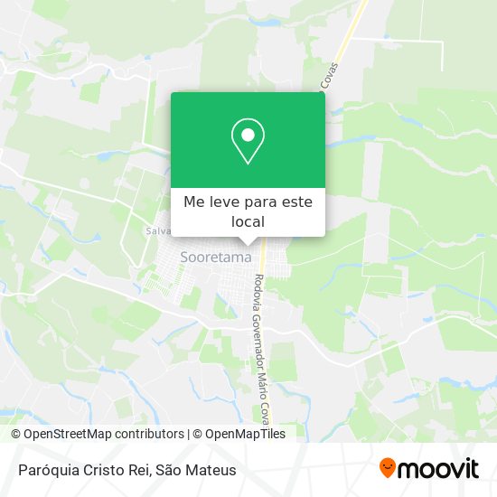 Paróquia Cristo Rei mapa