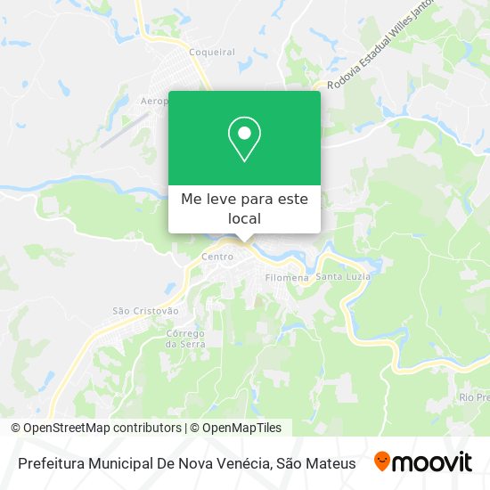 Prefeitura Municipal De Nova Venécia mapa