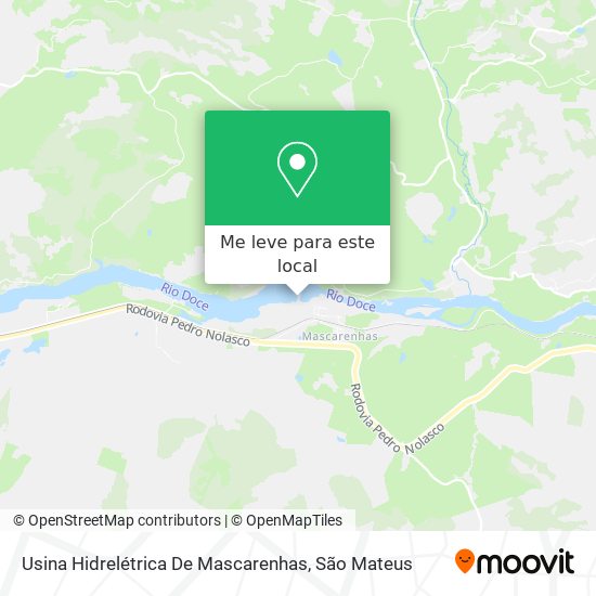 Usina Hidrelétrica De Mascarenhas mapa