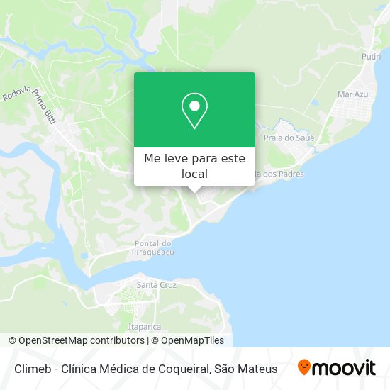 Climeb - Clínica Médica de Coqueiral mapa