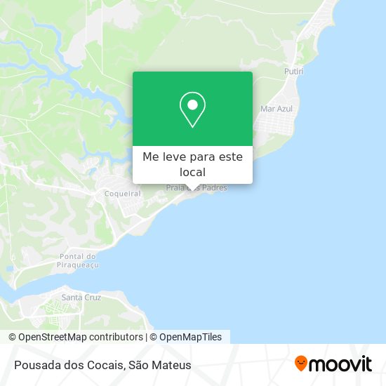 Pousada dos Cocais mapa
