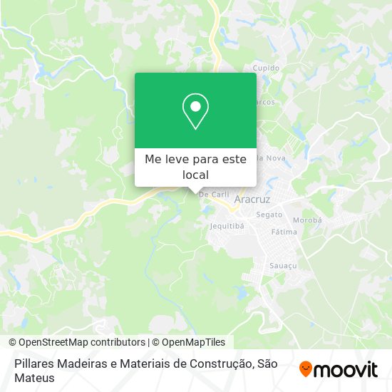 Pillares Madeiras e Materiais de Construção mapa
