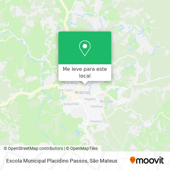 Escola Municipal Placidino Passos mapa