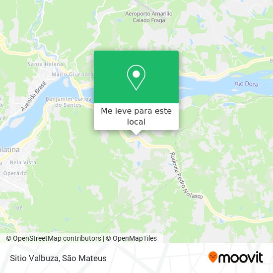 Sitio Valbuza mapa