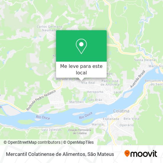 Mercantil Colatinense de Alimentos mapa