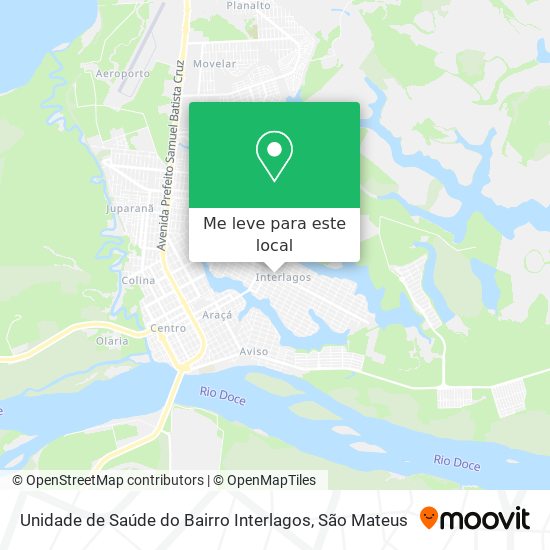 Unidade de Saúde do Bairro Interlagos mapa