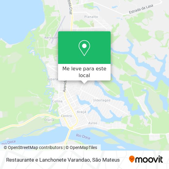 Restaurante e Lanchonete Varandao mapa