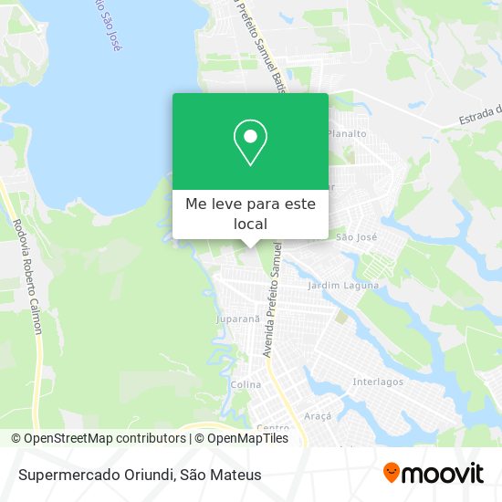 Supermercado Oriundi mapa