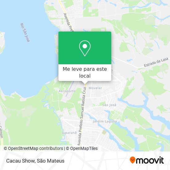 Cacau Show mapa