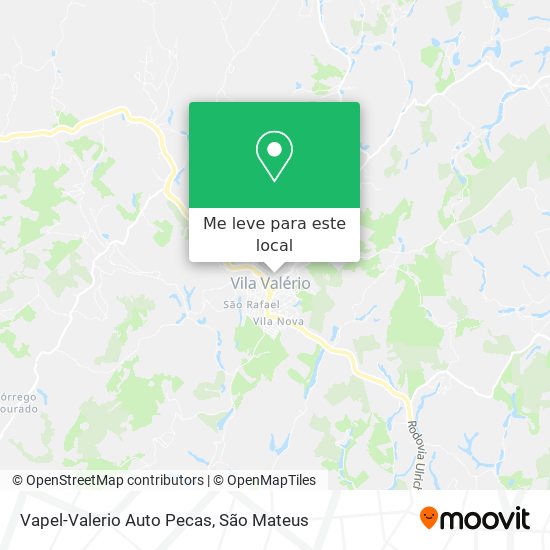Vapel-Valerio Auto Pecas mapa