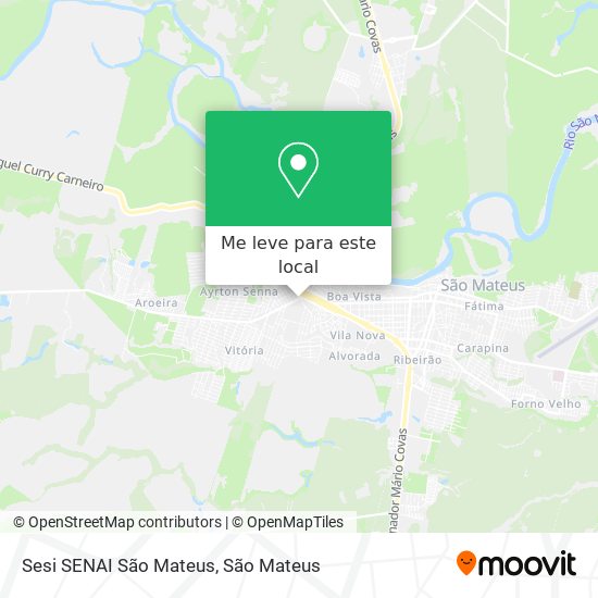 Sesi SENAI São Mateus mapa