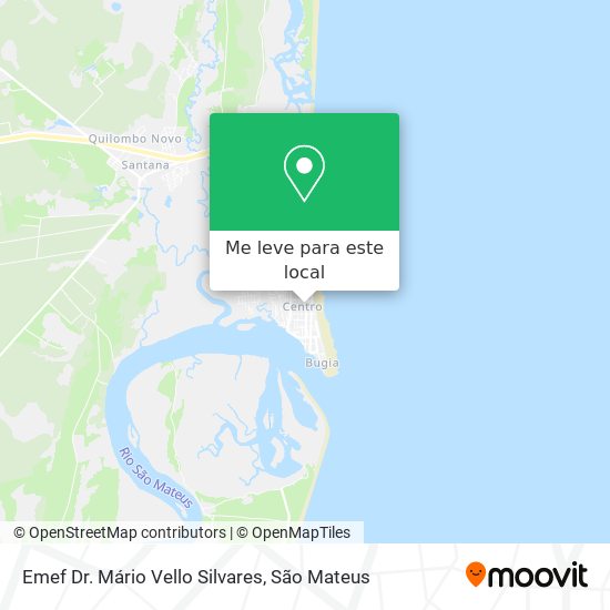 Emef Dr. Mário Vello Silvares mapa