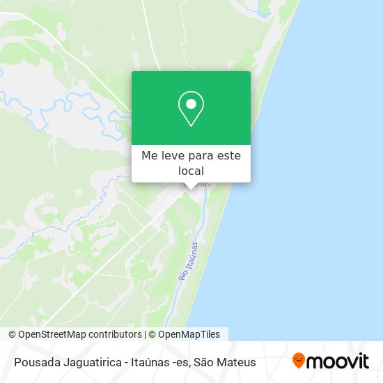 Pousada Jaguatirica - Itaúnas -es mapa