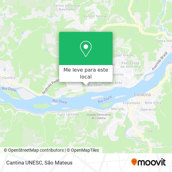 Cantina UNESC mapa