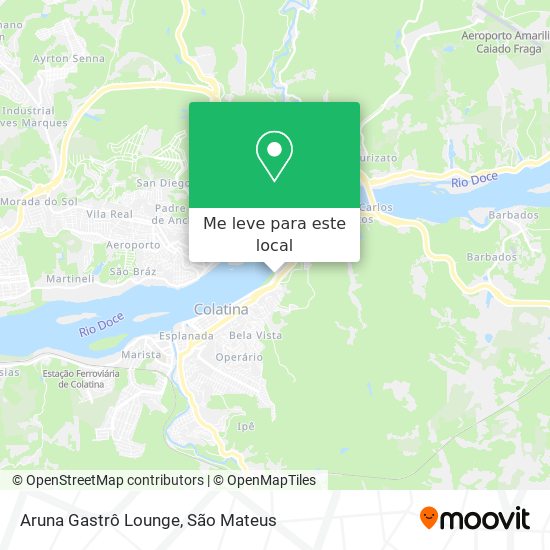 Aruna Gastrô Lounge mapa