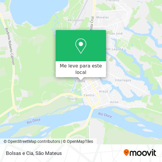Bolsas e Cia mapa