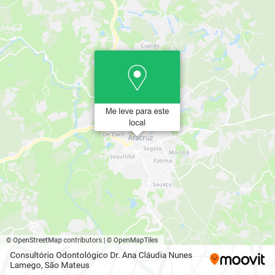Consultório Odontológico Dr. Ana Cláudia Nunes Lamego mapa