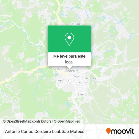 Antônio Carlos Cordeiro Leal mapa
