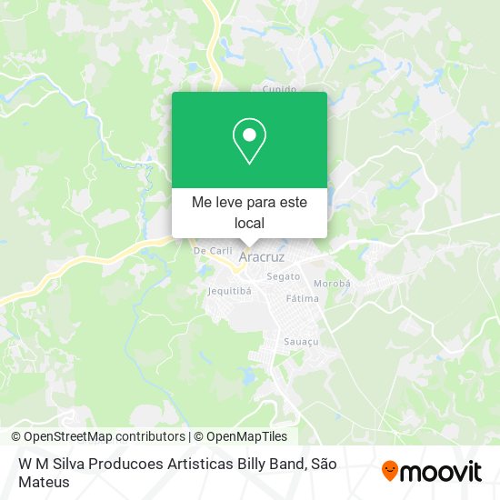 W M Silva Producoes Artisticas Billy Band mapa