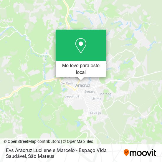 Evs Aracruz Lucilene e Marcelo - Espaço Vida Saudável mapa