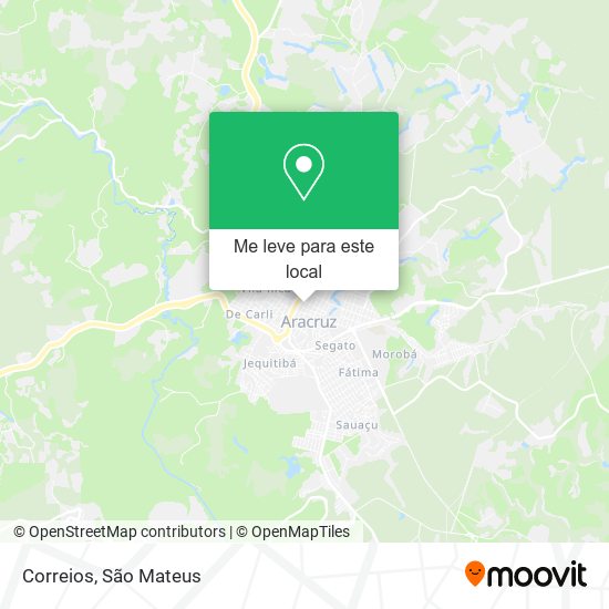 Correios mapa