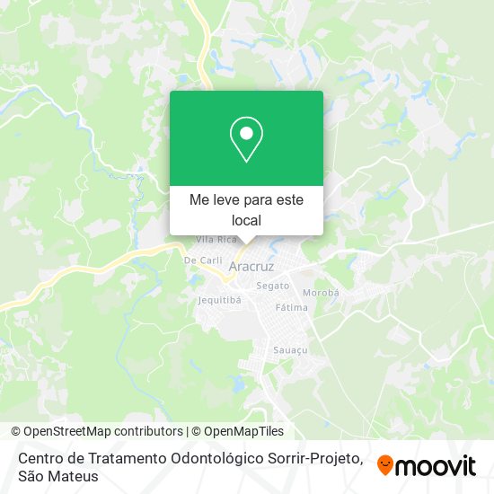 Centro de Tratamento Odontológico Sorrir-Projeto mapa