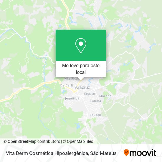 Vita Derm Cosmética Hipoalergênica mapa