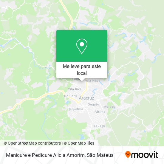 Manicure e Pedicure Alicia Amorim mapa