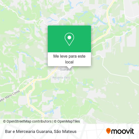 Bar e Mercearia Guarana mapa