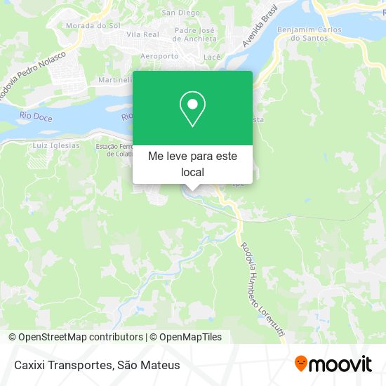 Caxixi Transportes mapa